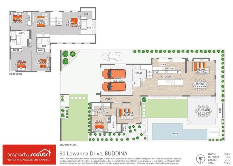 Beachside Buddina Luxury Family House 5 Bedrooms Exterior photo